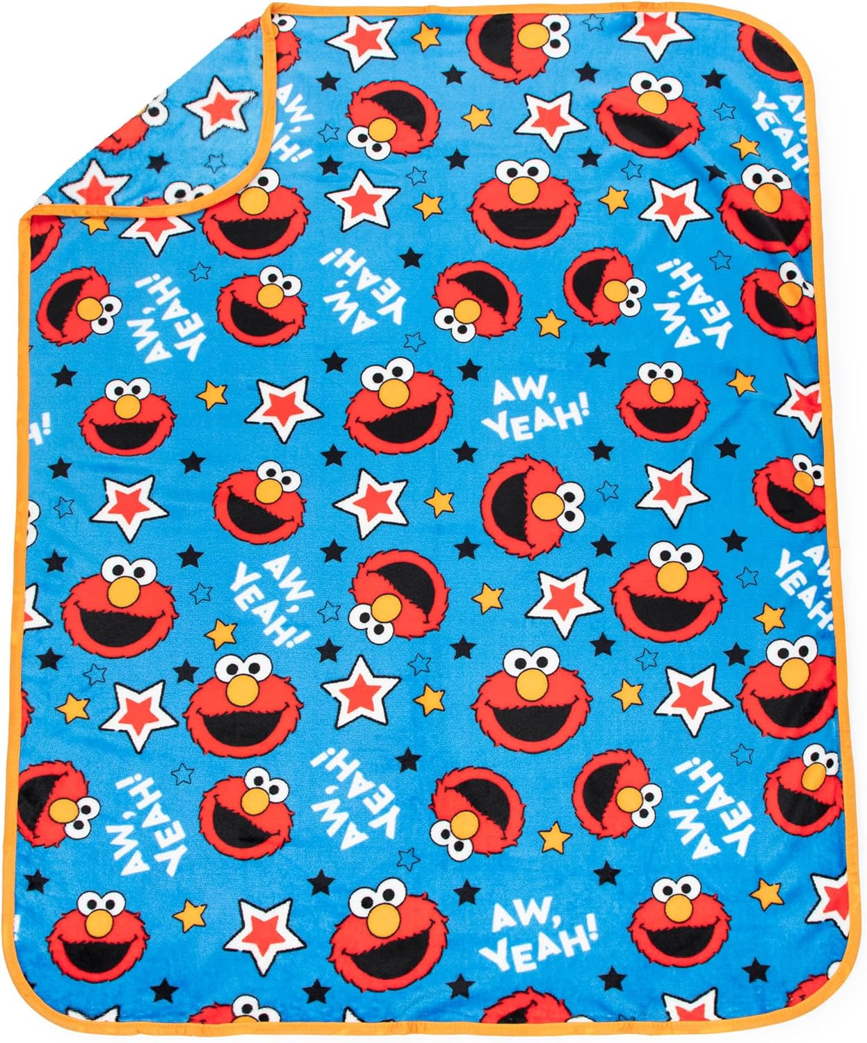 Jay Franco Sesame Street Elmo Plush Pillow and 40" Inch x 50" Inch Throw Blanket - Kids Super Soft 2 Piece Nogginz Set (Official Sesame Street Product)