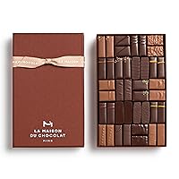 Vista 7 de La Maison Du Chocolat Caja de regalo de café de chocolate negro prémium Maison - 60 piezas de chocolate francés gourmet