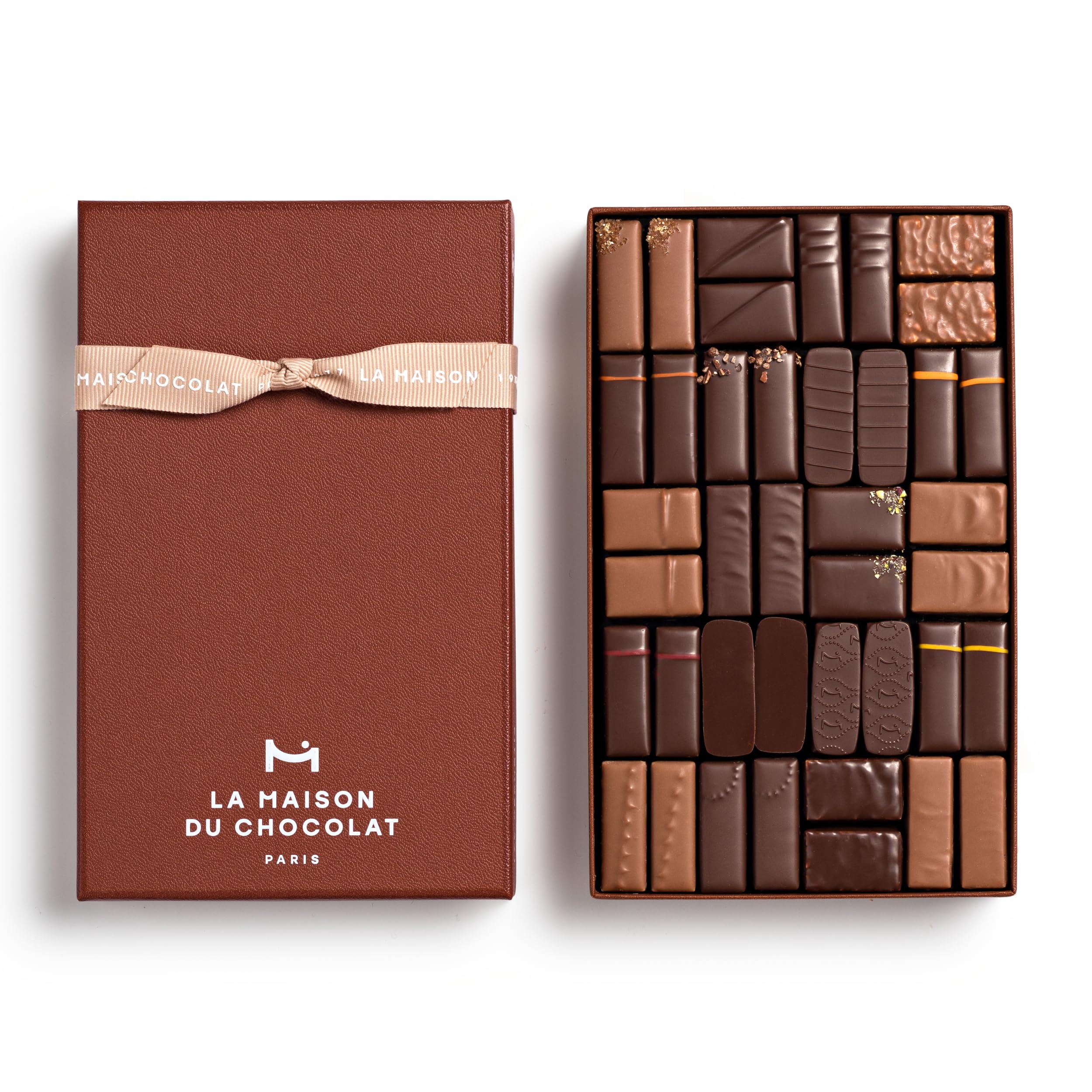 La Maison Du Chocolat Premium Dark And Milk Chocolate Coffret Maison Gift Box...