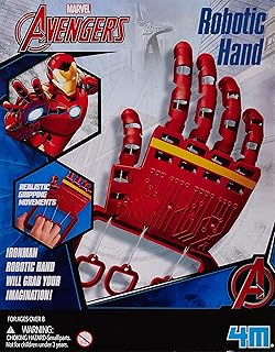 يد روبوت لعبة بنمط شخصية ايرون مان في ديزني من 4 ام