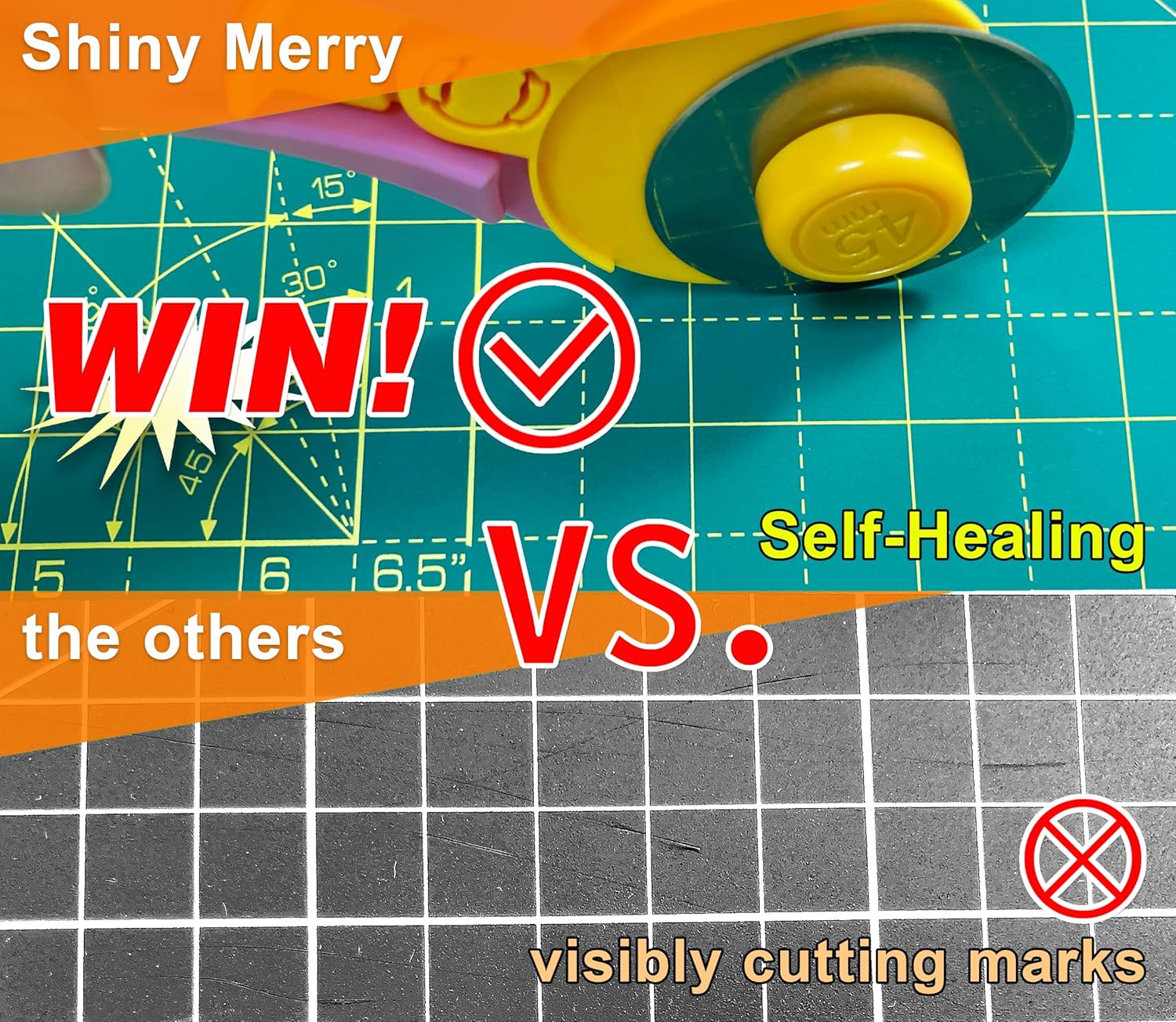 Self Healing Cutting Mat A1 24"x36" – Double Sided 5-Ply Craft Mat for Sewing, Quilting, Fabric, Scrapbooking – Green/Green