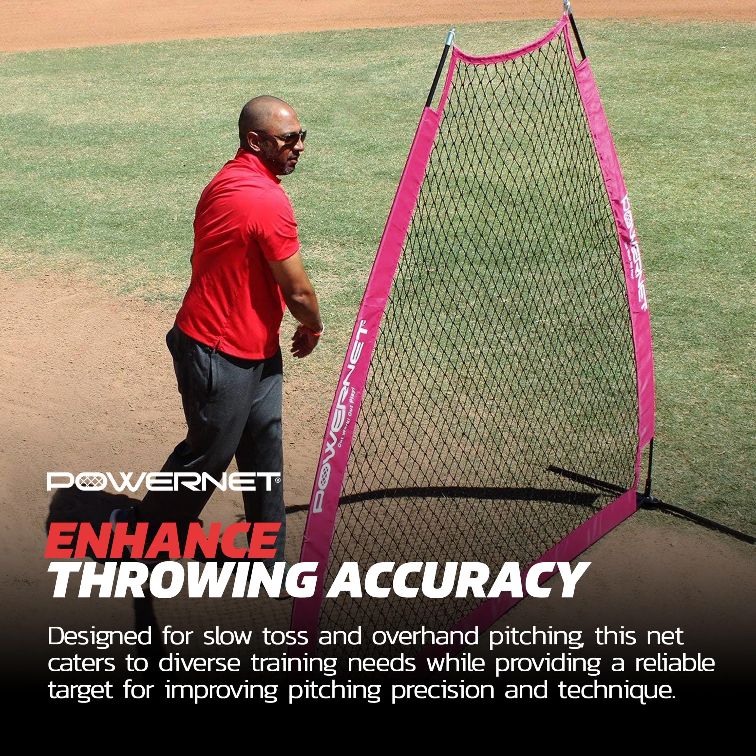 Snapklik.com : Powernet Portable Baseball Practice Net For Pitching And ...