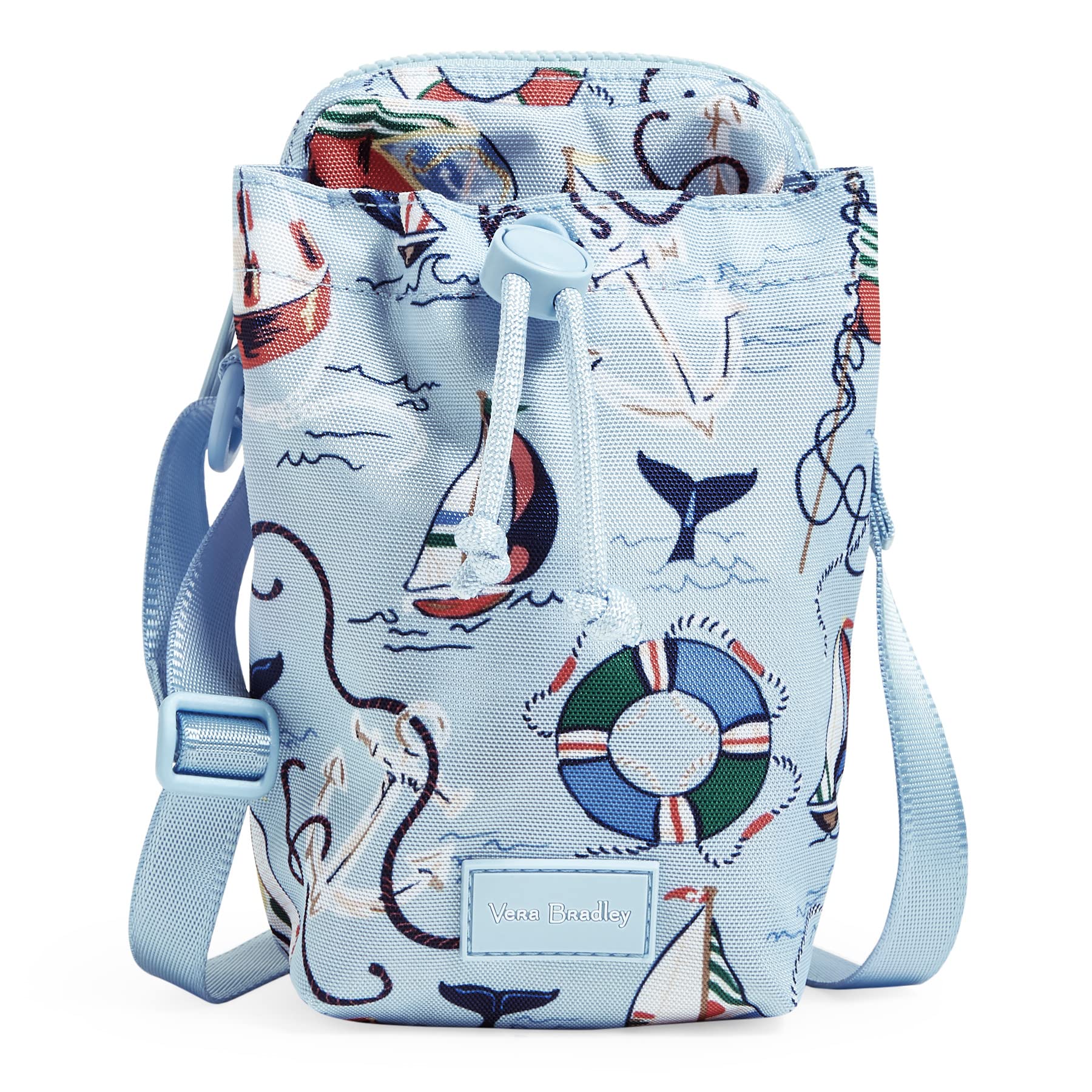 Vera BradleyWomen's Recycled Lighten Up Reactive Deluxe Water Bottle Crossbody Sling Bag