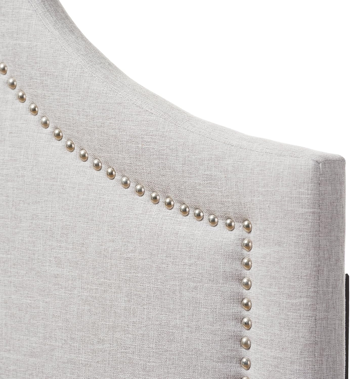 Baxton Studio Jardan Modern & Contemporary Fabric Upholstered Headboard, Queen, Greyish Beige