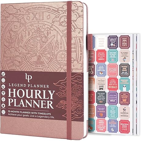 Deluxe Weekly & Daily Organizer with Time Slots: Legend Planner Hourly