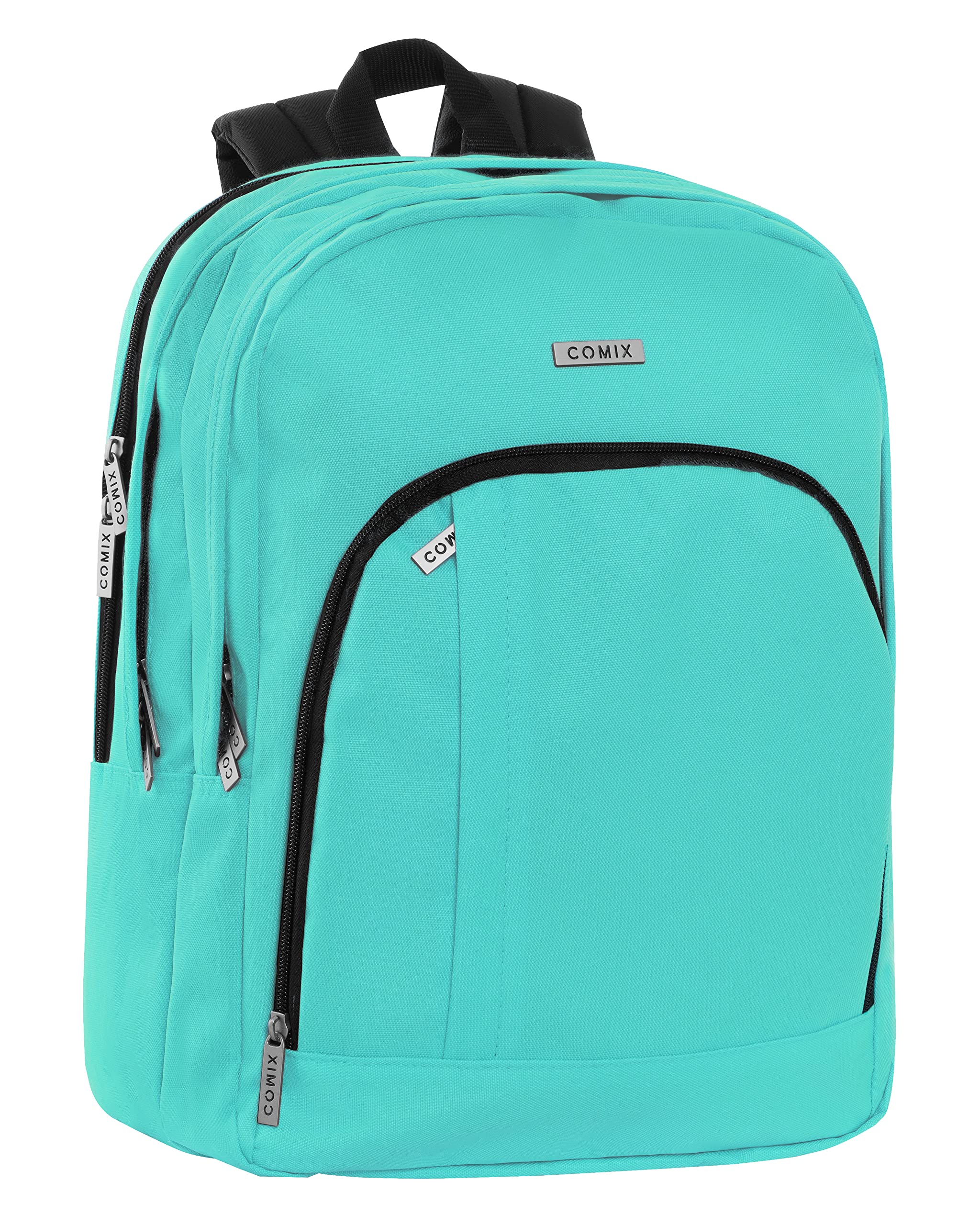 Comix Teal - Schulrucksack Für Kinder Und Jugendliche Mit Gepolstertem Und Verstärktem Rücken, Verstellbaren Schultergurten Und Reißverschlüssen, Taglia Unica, Casual