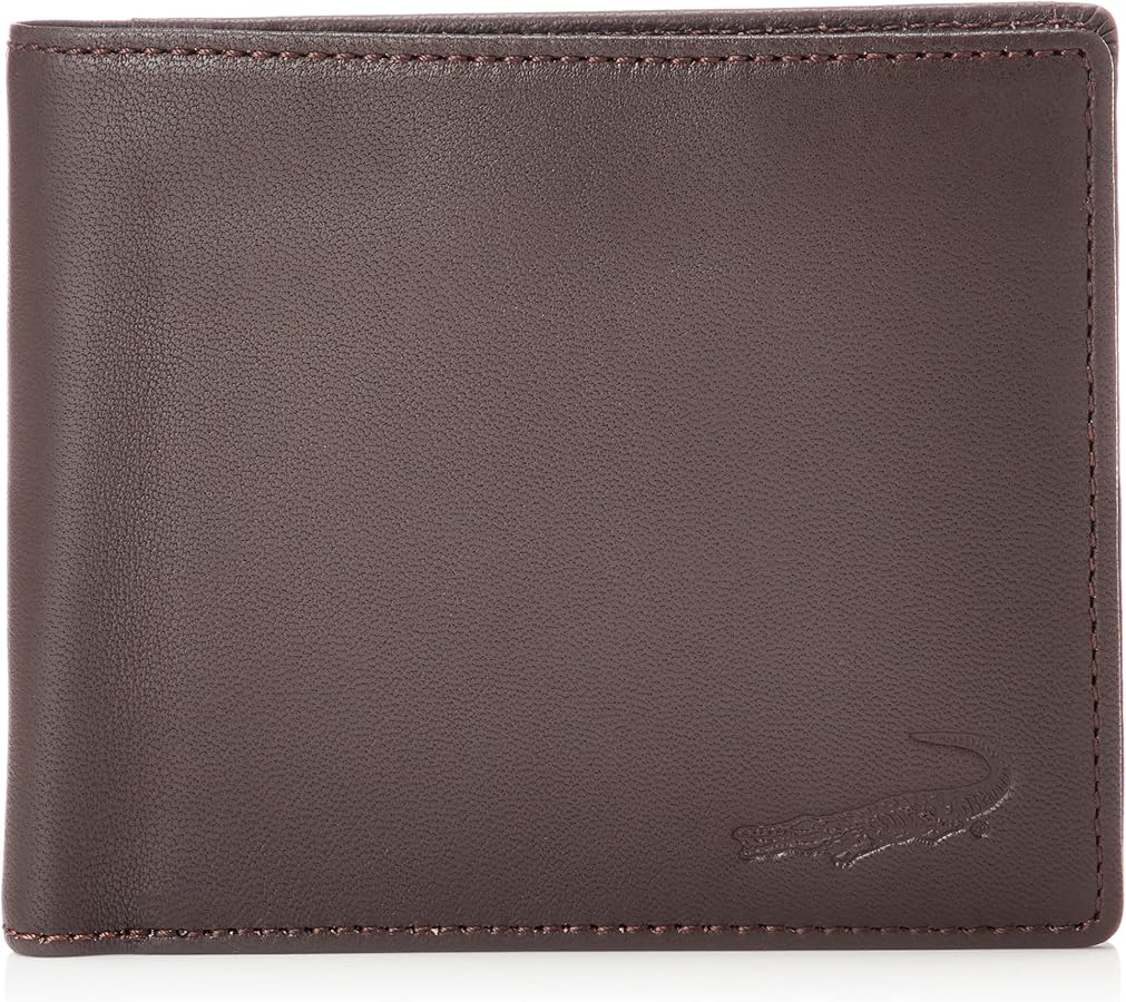 クロコダイル 二つ折り財布 ビッグロゴIII チョコ クロコダイル 二つ折り財布 ビッグロゴIII チョコ