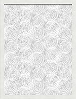 Vista 39 de PinPix ArtToFrames - Tablero de anuncios de corcho personalizado de 18 x 12 pulgadas. Este tablero de anuncios de círculos aguamarina tiene un Blanco