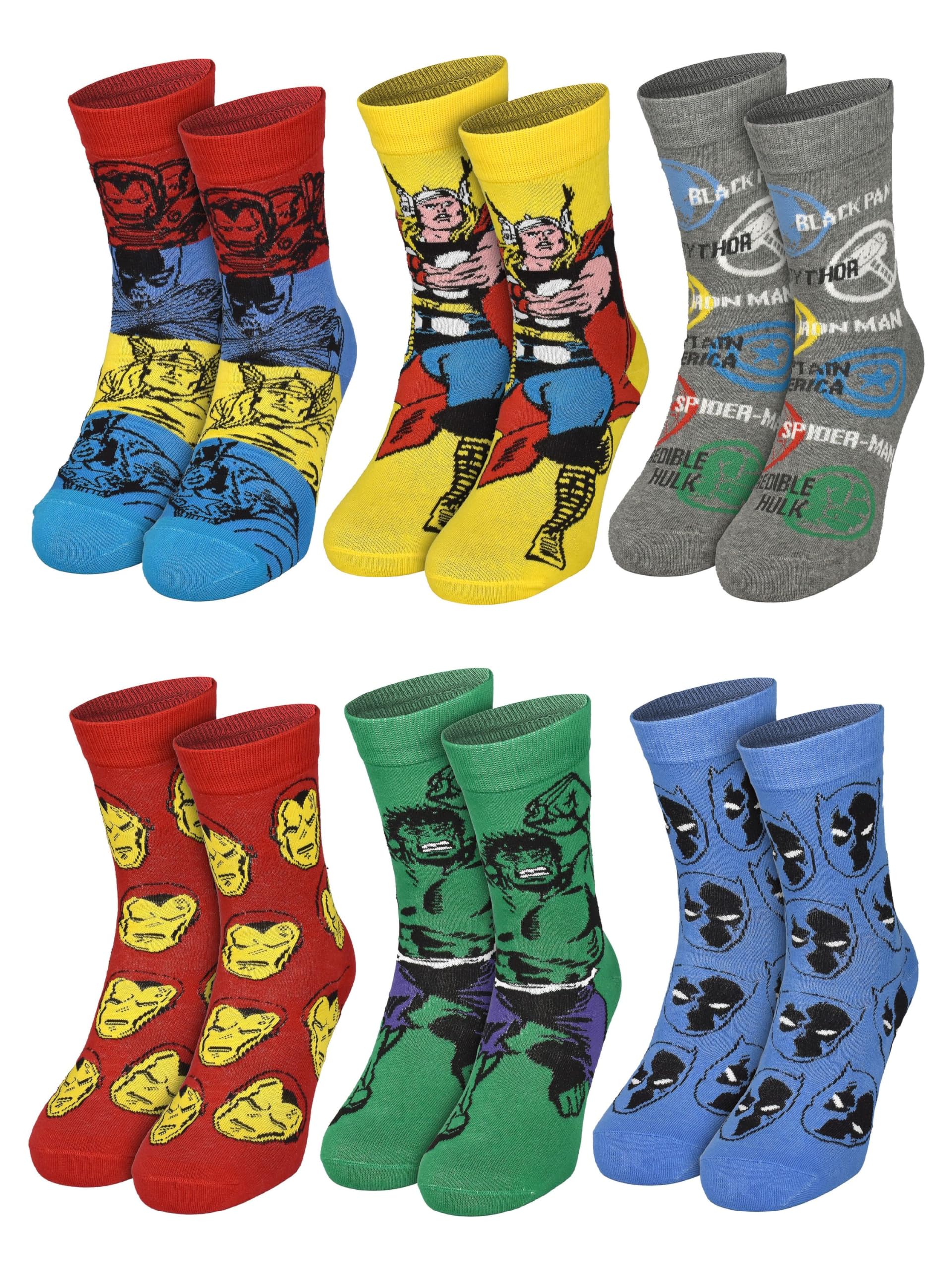 United Labels Marvel Calendario Adviento Calcetines Hombre 40-45 Zapatillas Calcetines Largos Regalo Navidad