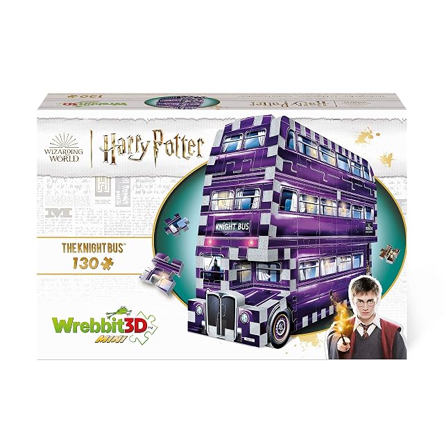 Wrebbit3D, Harry Potter: Mini Knight Bus (130pc), 3D Puzzle, Ages 12+