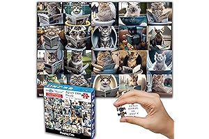 Pooping Cats & Kittens 1000-Piece Puzzle: Feline Fun for Families