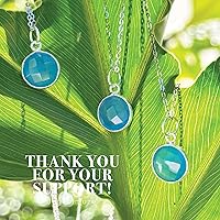 Vista 160 de Round Pendant Necklace, Natural Gemstones, Labradorite, Rainbow Moonstone, Crystal, Rose Quartz, Amethyst, Citrine, Sterling Silver, Handmade