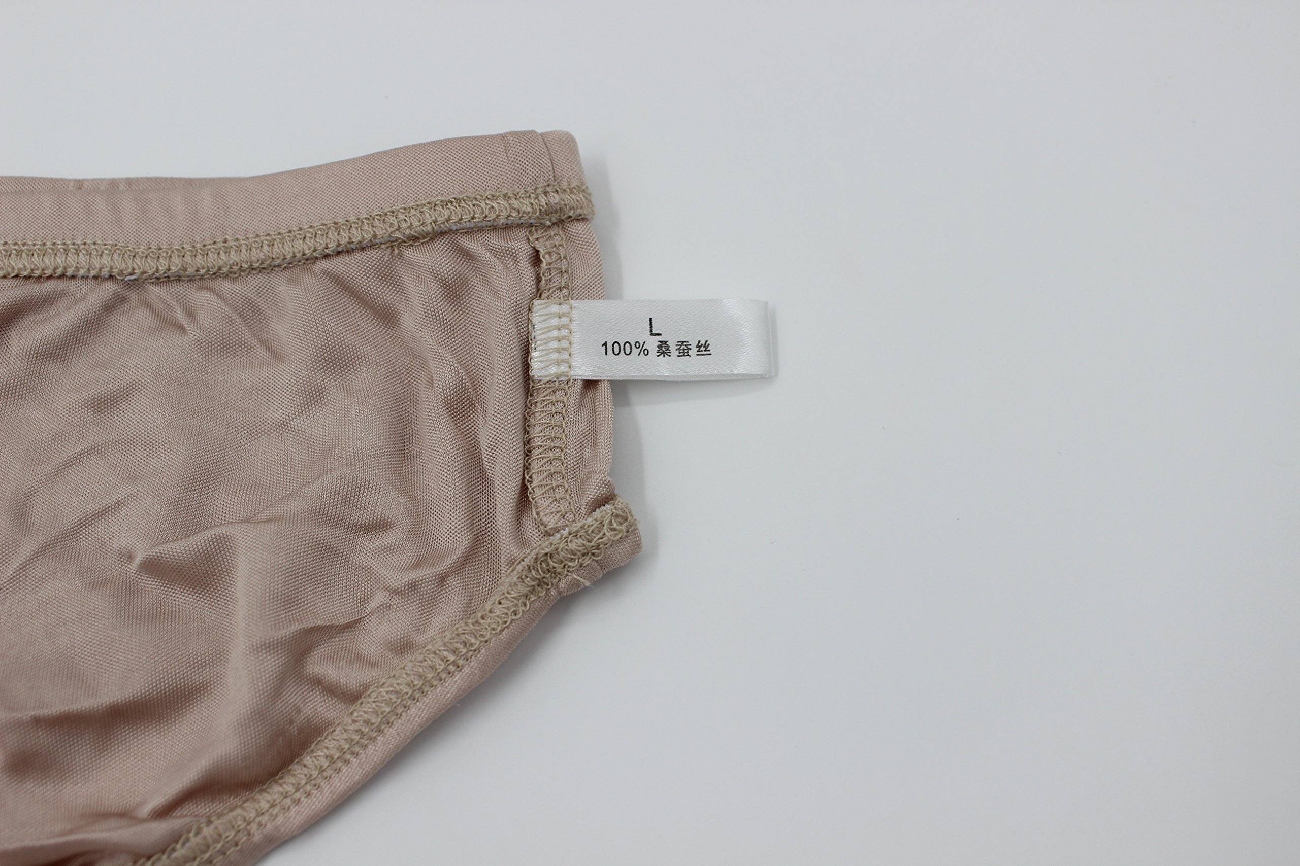 MESHIKAIER Culotte Femme en 100% Soie sans Couture Culotte Basse Bien Élastique