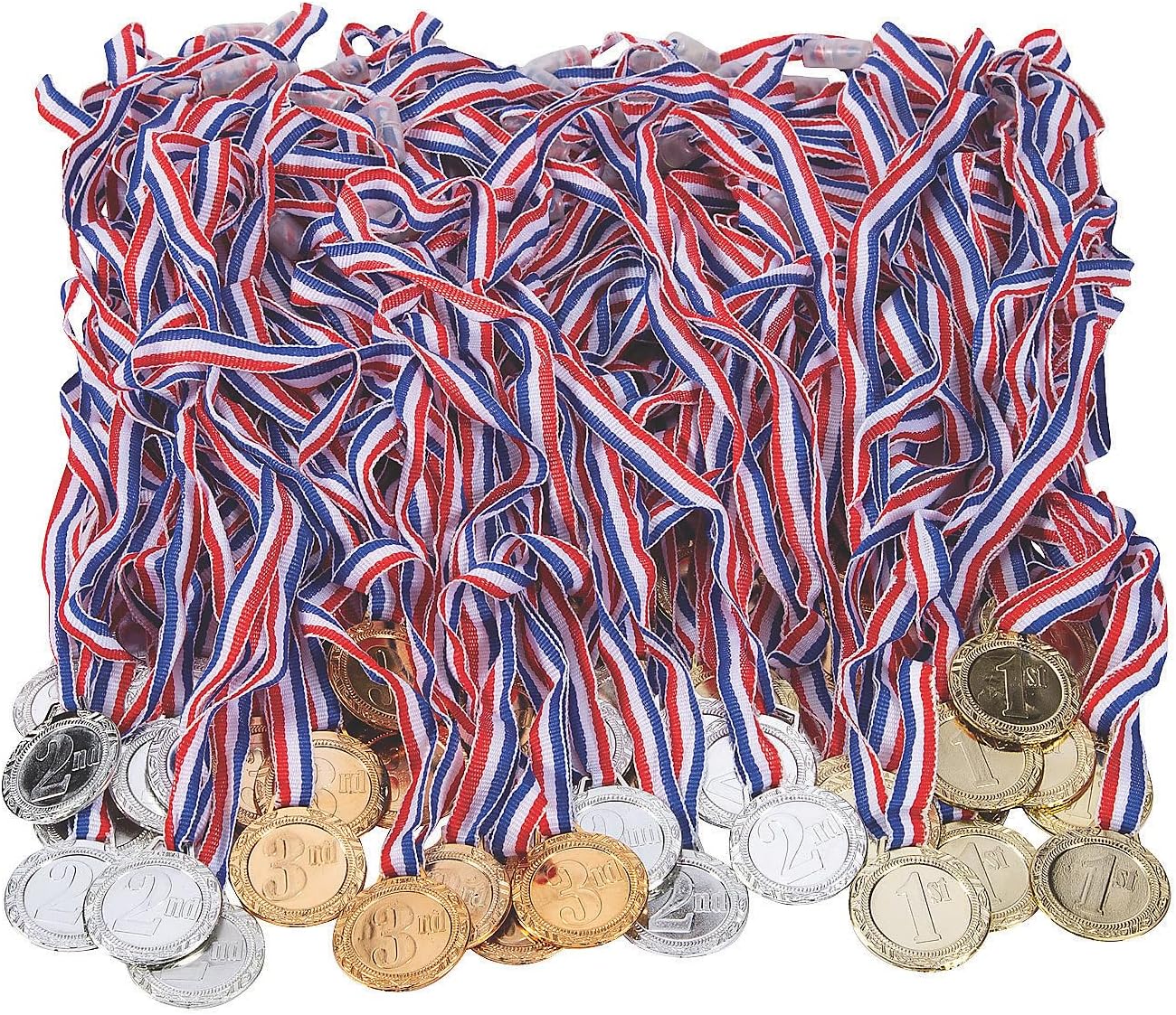 Bulk 1st 2nd & 3rd Place Award Medals - Stationery - 72 Pieces