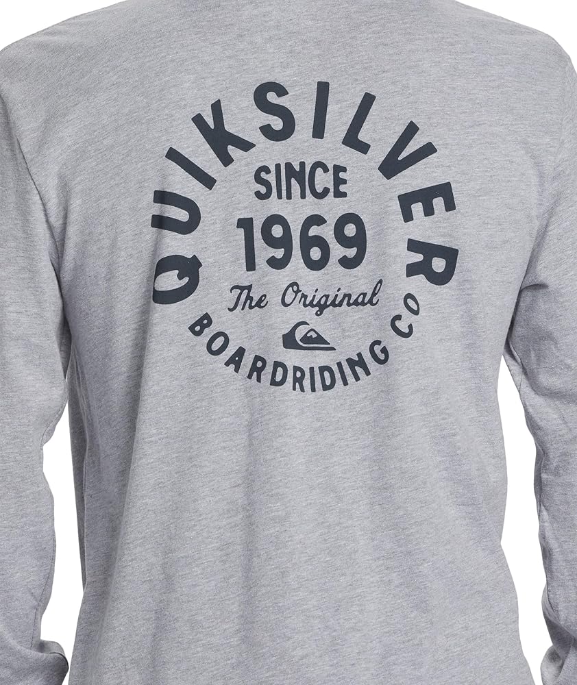 Quiksilver Men's Circled Script Long Sleeve Tee Shirt
