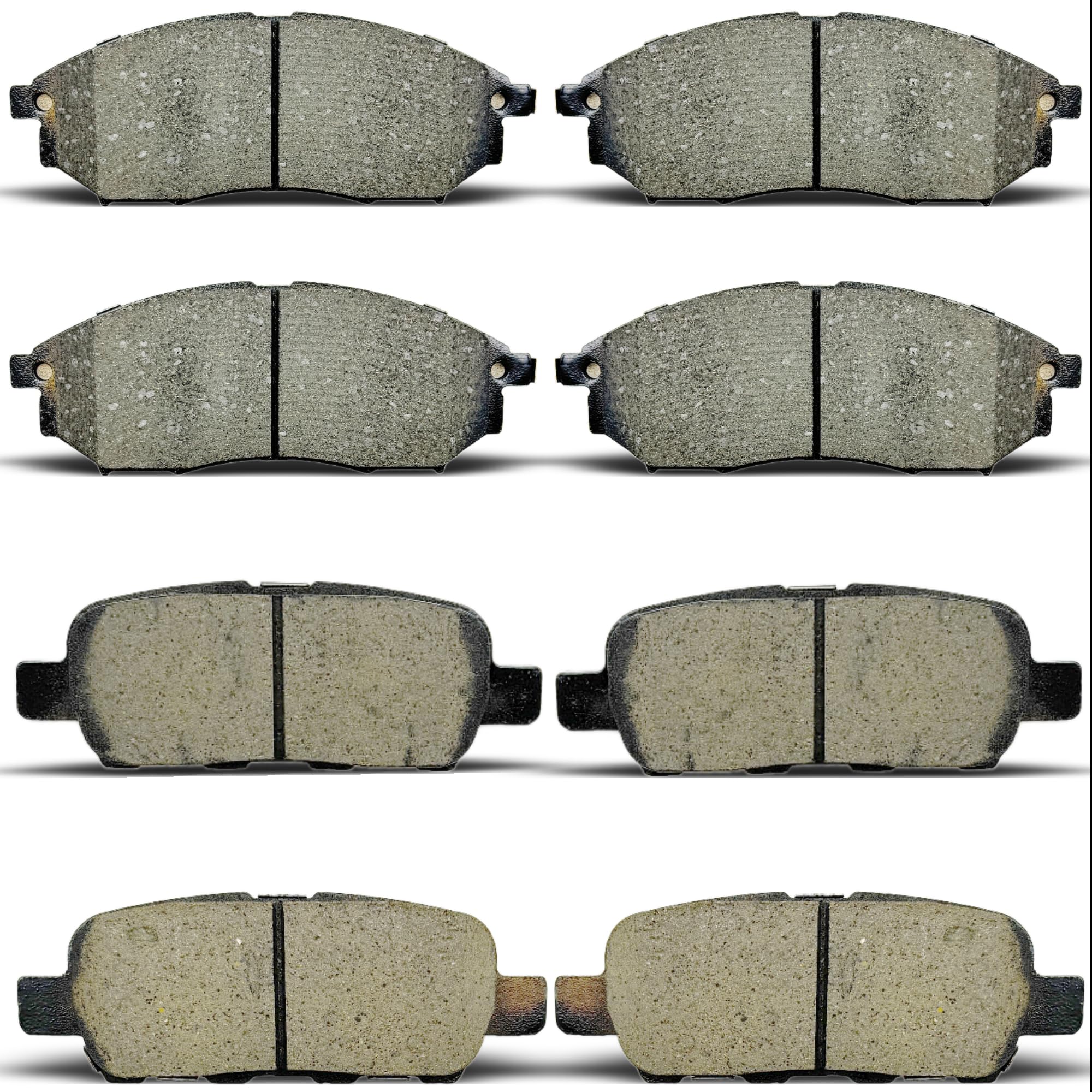 ALADICHE 8pcs Front Rear Ceramic Brake Pads Set