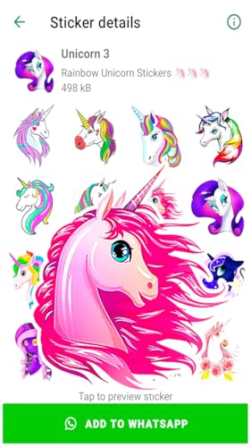 Unicorn Stickers For Whats App