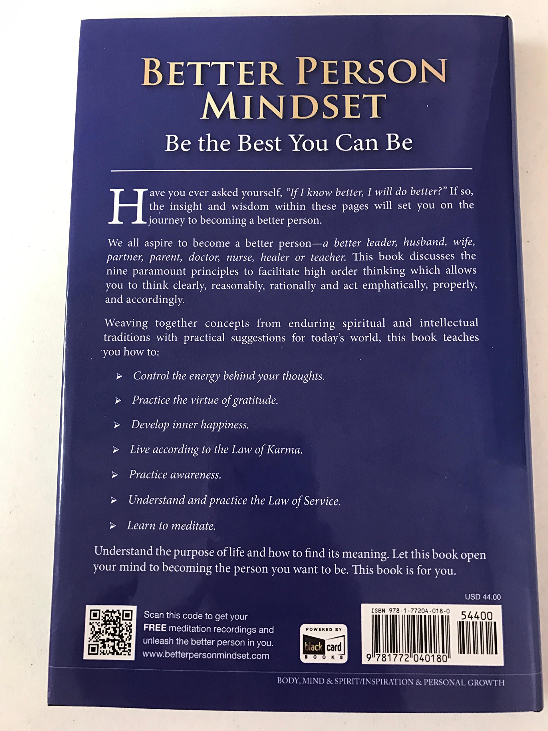Better Person Mindset