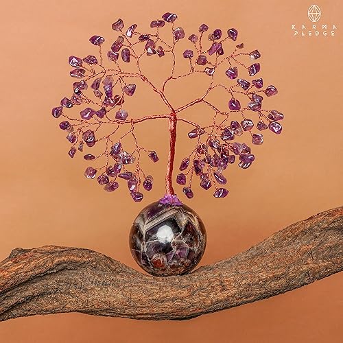 Miniatura 8 de Decoración de escritorio de árbol de cristal, decoración hippie, árbol de la vida, 7 cristales curativos de chakras y piedras para energía positiva,