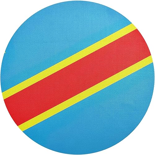 Miniatura 24 de Chile Flag Round Placemats Dining Table Mats Decorative Table Mats for Kitchen Dining Table Decoration, Set of 6 Bandera de Chile,Bandera de