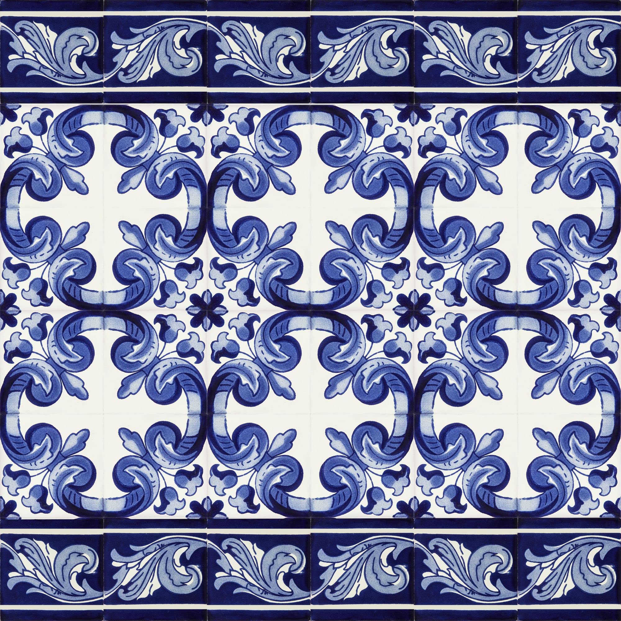 Cerames azulejos de mosaico Talavera Mariposa - 30 azulejos decorativos de cerámica mexicana para baño, ducha, escaleras, pared posterior de la cocina | azulejos de mexicanos 10,5x10,5 cm