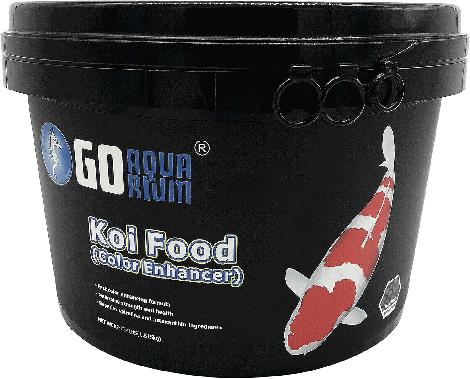 Go Aquarium Koi Food Color Enhancer Fish Food, 1 Case Pet