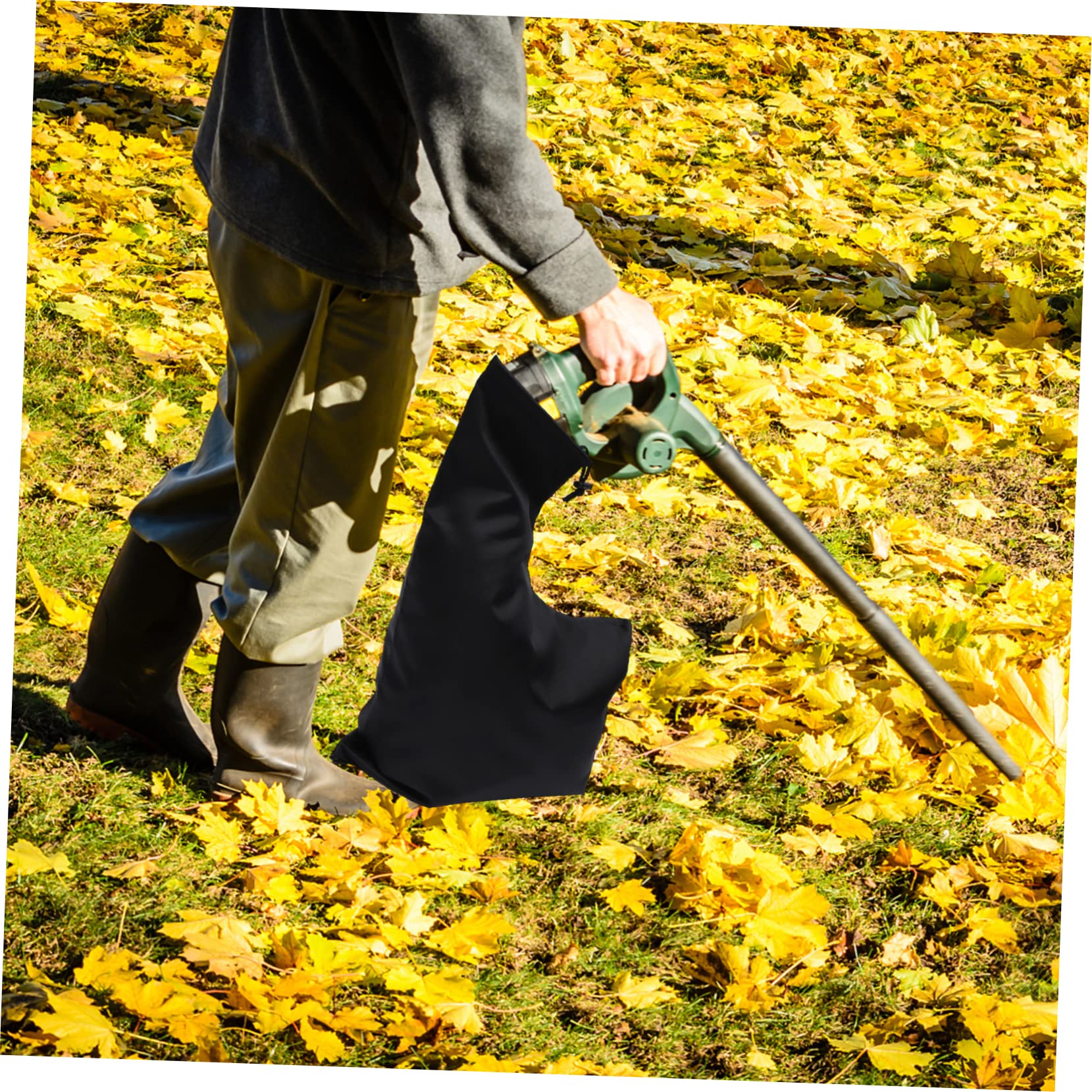 SUPVOX 4 Pz Sacco Raccolta Foglie Cadute Portarifiuti Bidone Spolverino Vuoto Fogliare Aria Giardino Del Contenitore Per Il Compost Borse Da Giardino Buster Spazzatura Panno Oxford Black