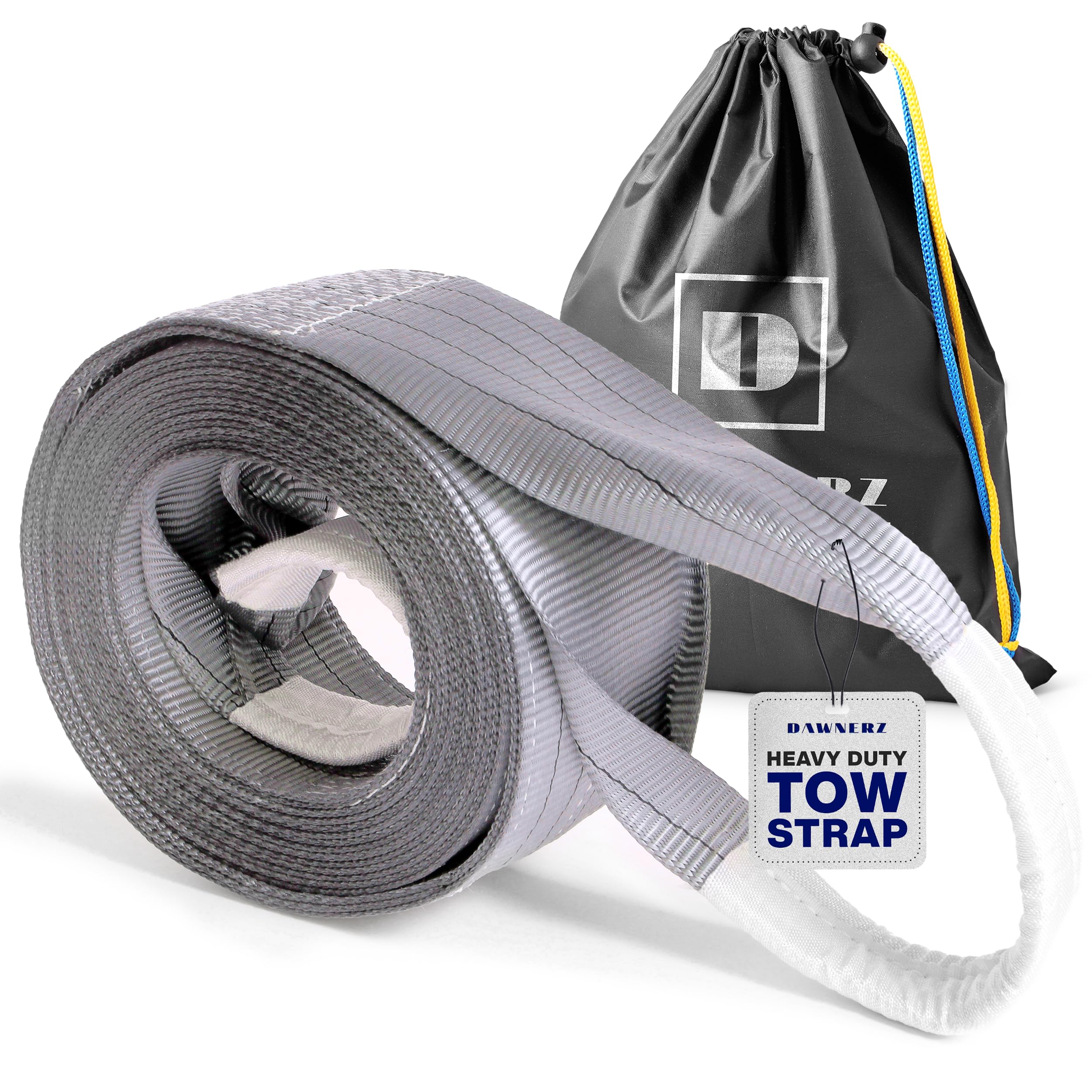 Abschleppgurt, strapazierfähig, 31,751,5 kg, 9,1 m, Abschleppseil für LKW, Van, Wohnmobil, 35 US-Tonnen, 7,5 m