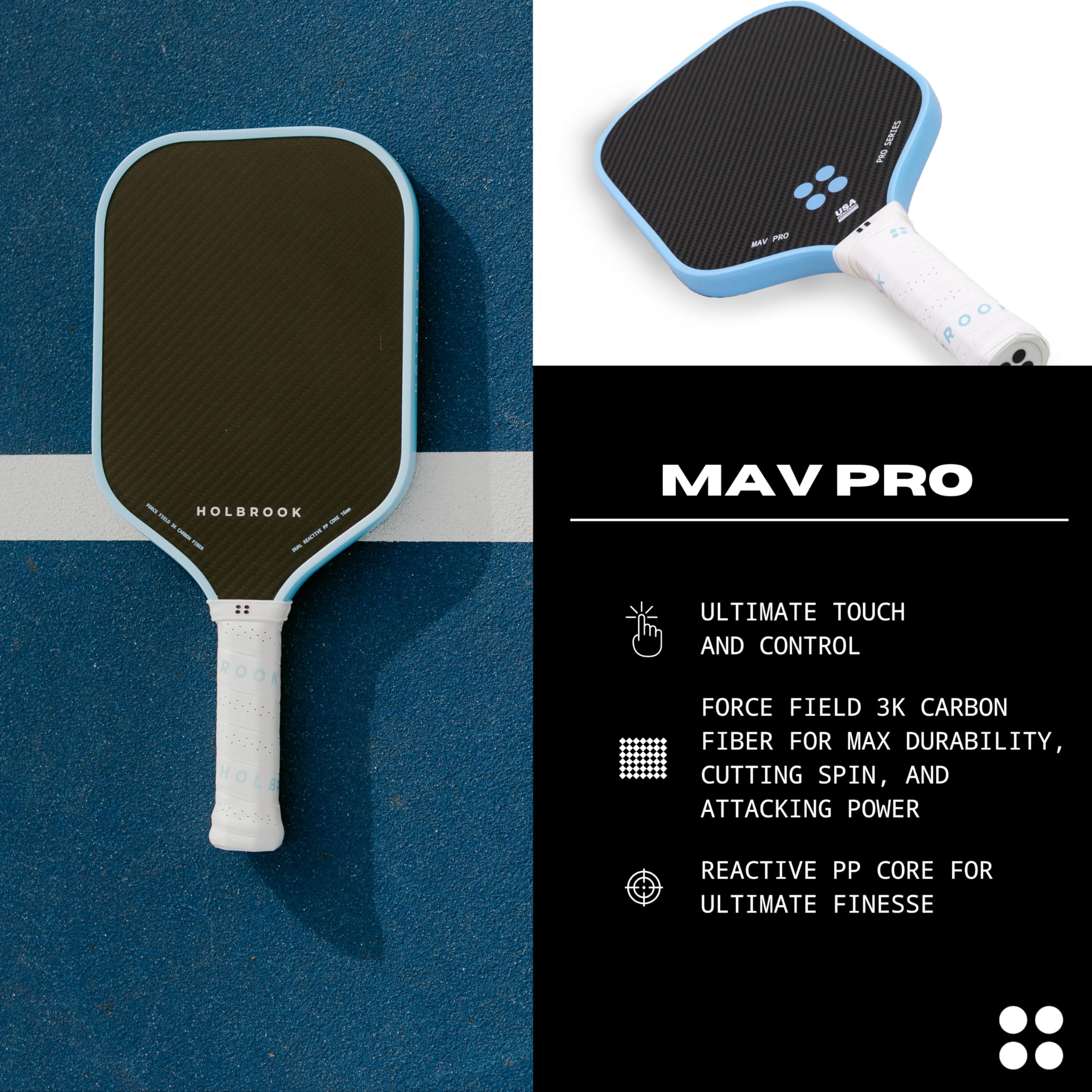 Amazon | Holbrook Mav Proシリーズ 未加工カーボンファイバーパワー
