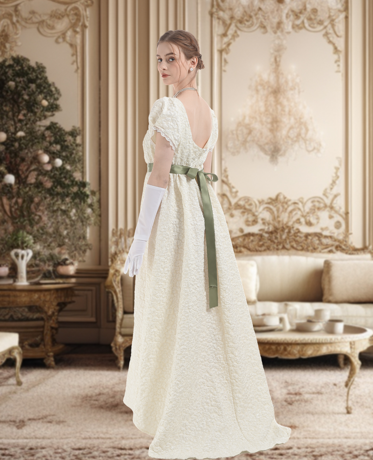 LSYYSKB Women Regency Dress Victorian Dresses Vintage Ball Gown