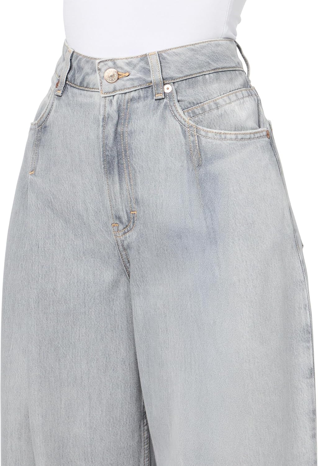 BOSS Women's Soft Touch Extreme Wide Leg Jeans - Image 3