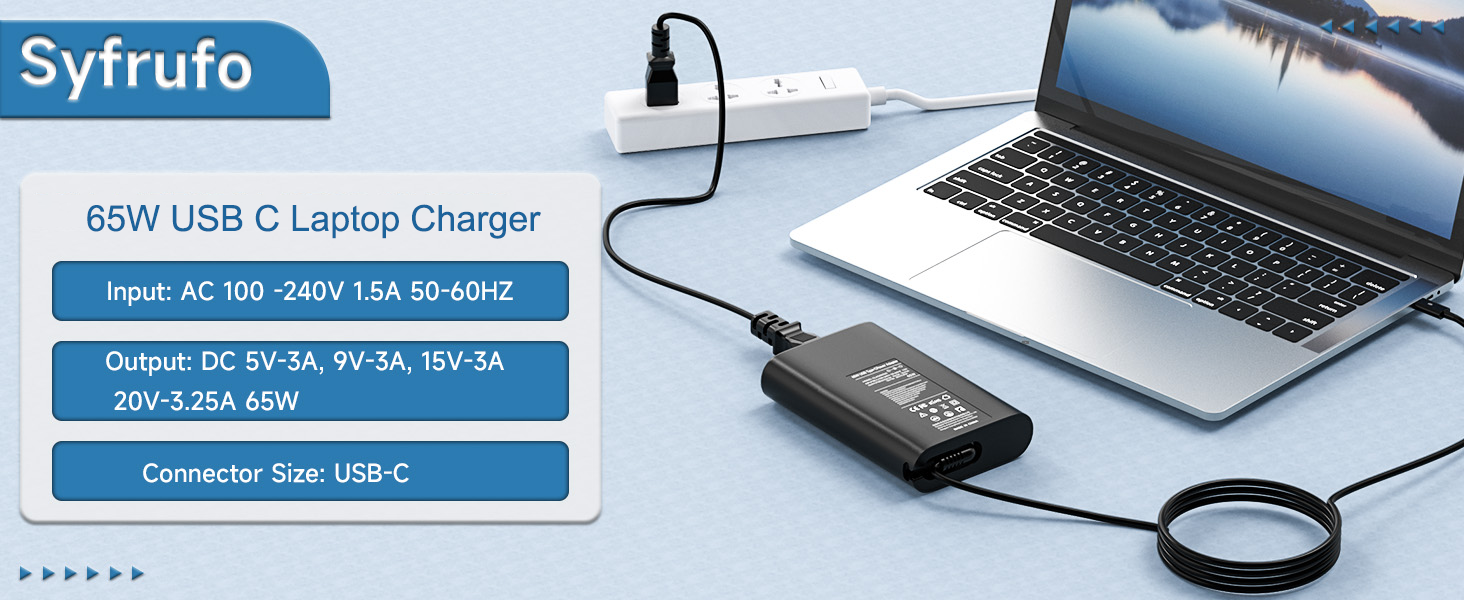 Amazon.com: Syfrufo 65W USB C Charger Compatible with Dell