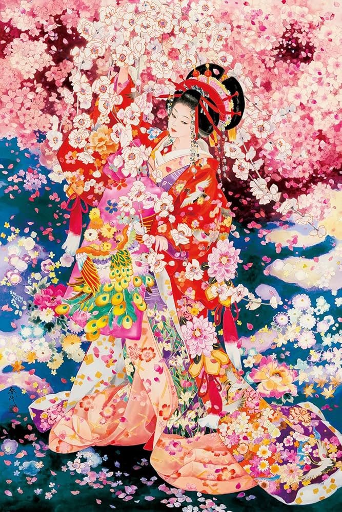 1000ピース ジグソーパズル めざせパズルの達人 春代 桃源天女 廃番