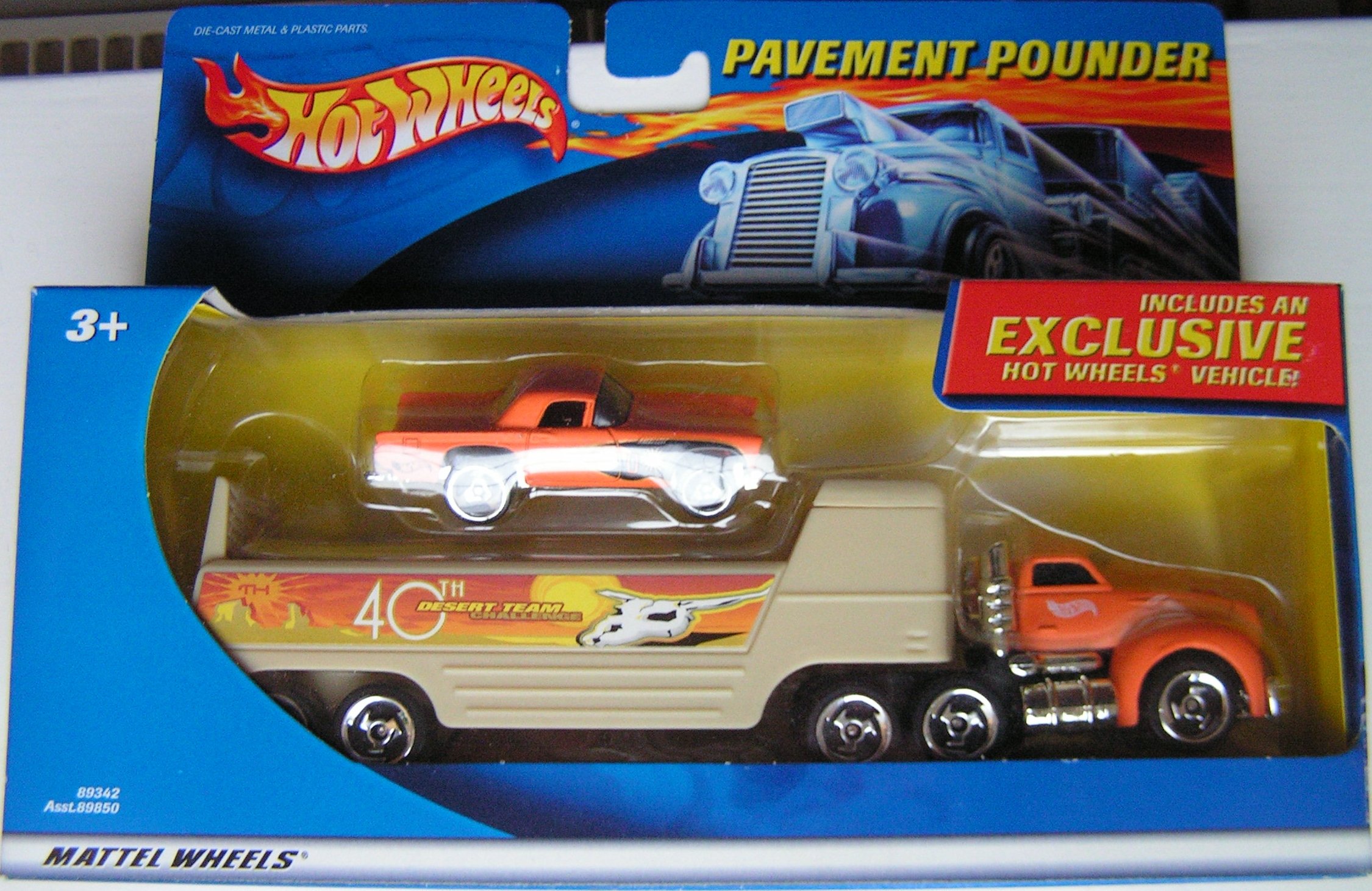 Hot Wheels Pavement Pounders 6個セット Hot Wheels Pavement Pounders Car with Hauler 1/64 #89045
