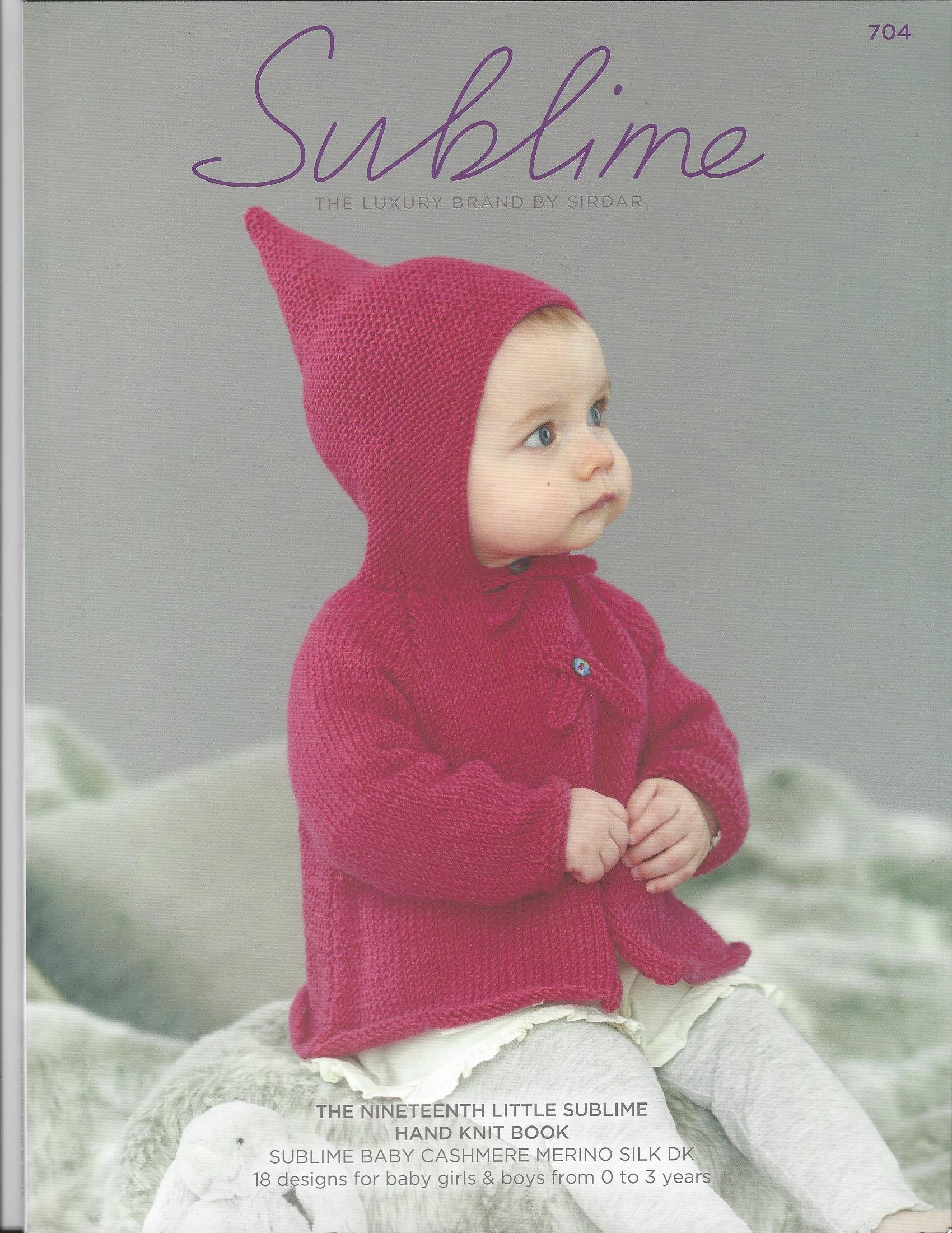 Sublime Sulblime Knitting Pattern Book 704 - The Nineteenth Little Hand Knit Book