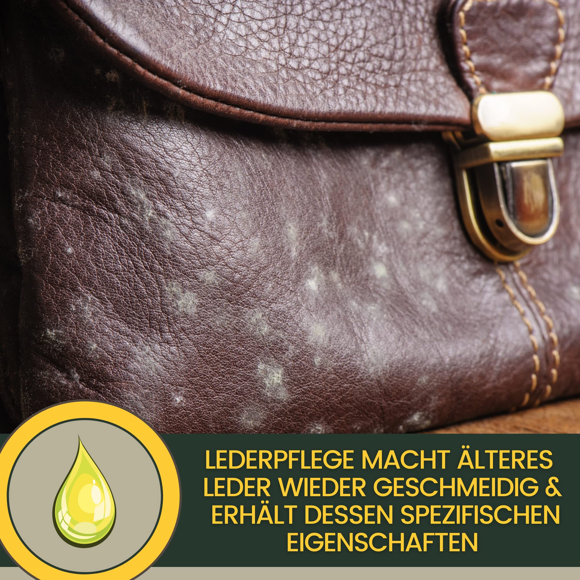 Lederpflege Set Lederöl farblos & Sattelseife Leder 0,25 0,5l Lederfett farblos für Schuhe Ledercouch Sofa Sattel Pferd Jacke Stiefel Möbel Handtasche – Lederseife Saddle Soap zur Reinigung & Pflege