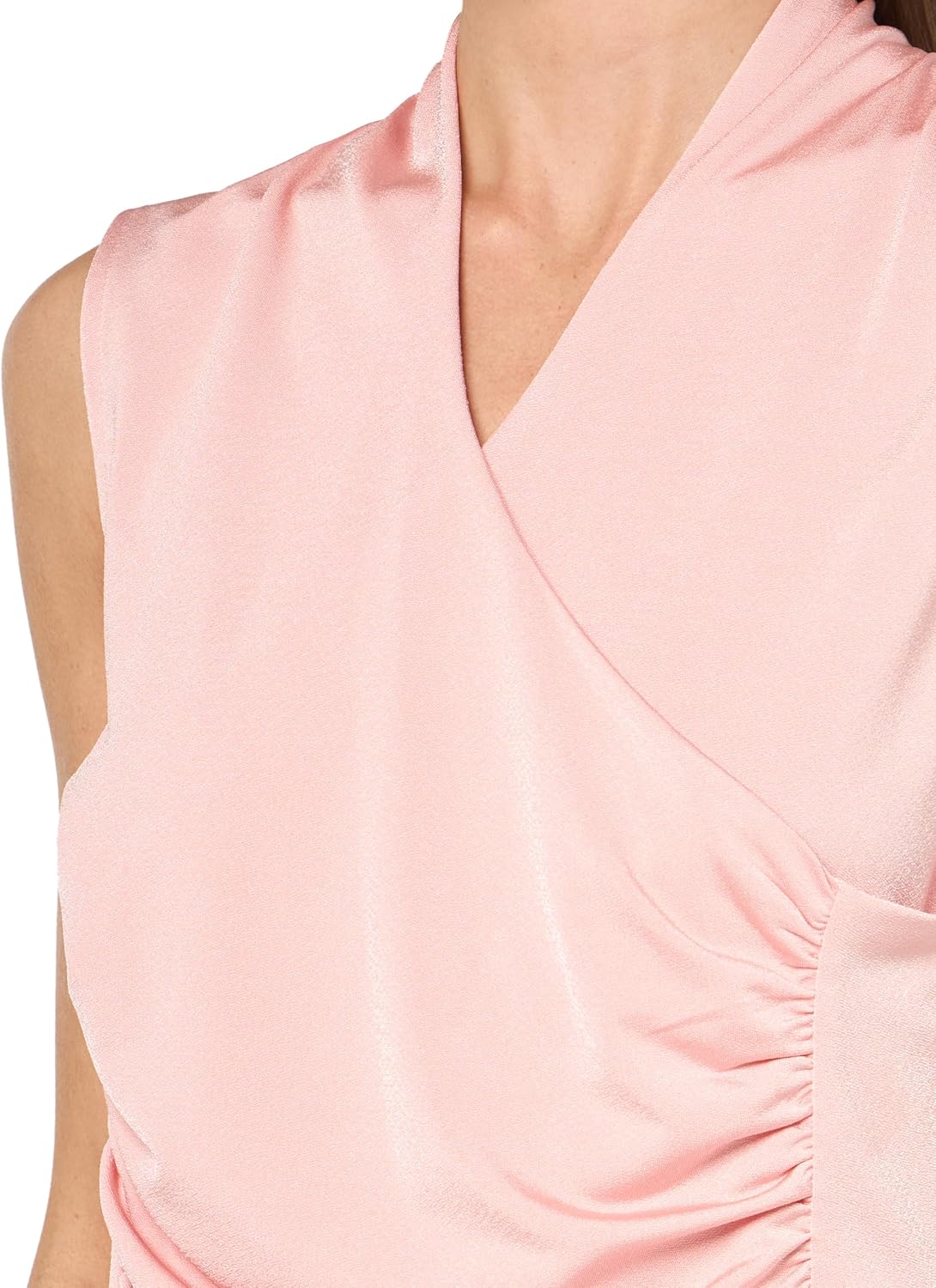 Calvin Klein No Sleeveless Gathered V-Neck Top - Image 6