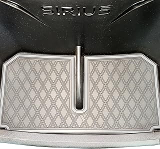 Xtreme Mats Rubber Bag Well Mat Compatible with StarEV Sirius Golf Carts - Protective Liner for Golf Bags (Grey Trim)