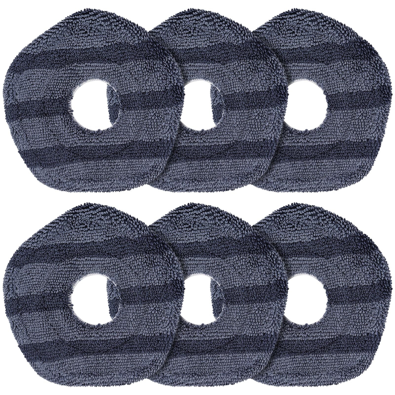 BeiLan6 Pack Mop Pads Replacement Compatible with Eufy X10 Pro Omni / X9 Pro Robot Vacuums, Robot Mopping Cloth Pad, Washable and Reusable Pad