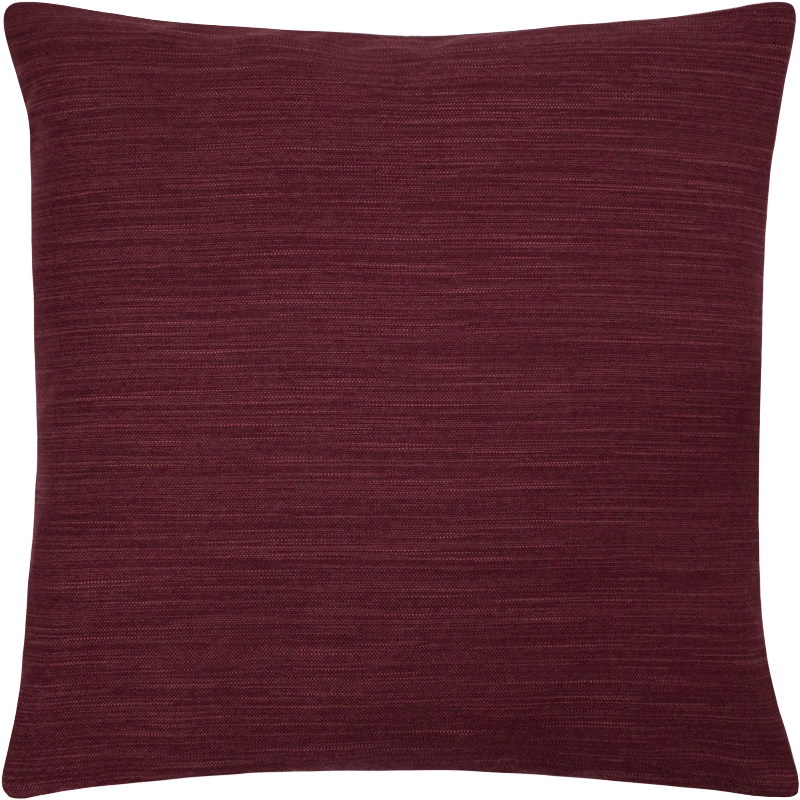 furn. Evans Lichfield Dalton Feather Filled Cushion, Polyester, Wine