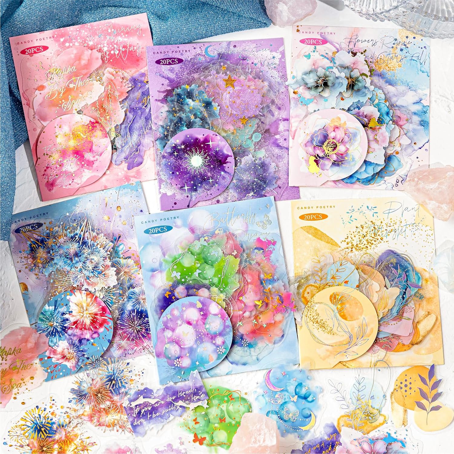 Alideco 120pcs Scrapbook Stickers Vintage Mystery Detective Scrapbooking Junk Journal Crafts Embelishment Decoration Stickers (zhalizhentansuo)