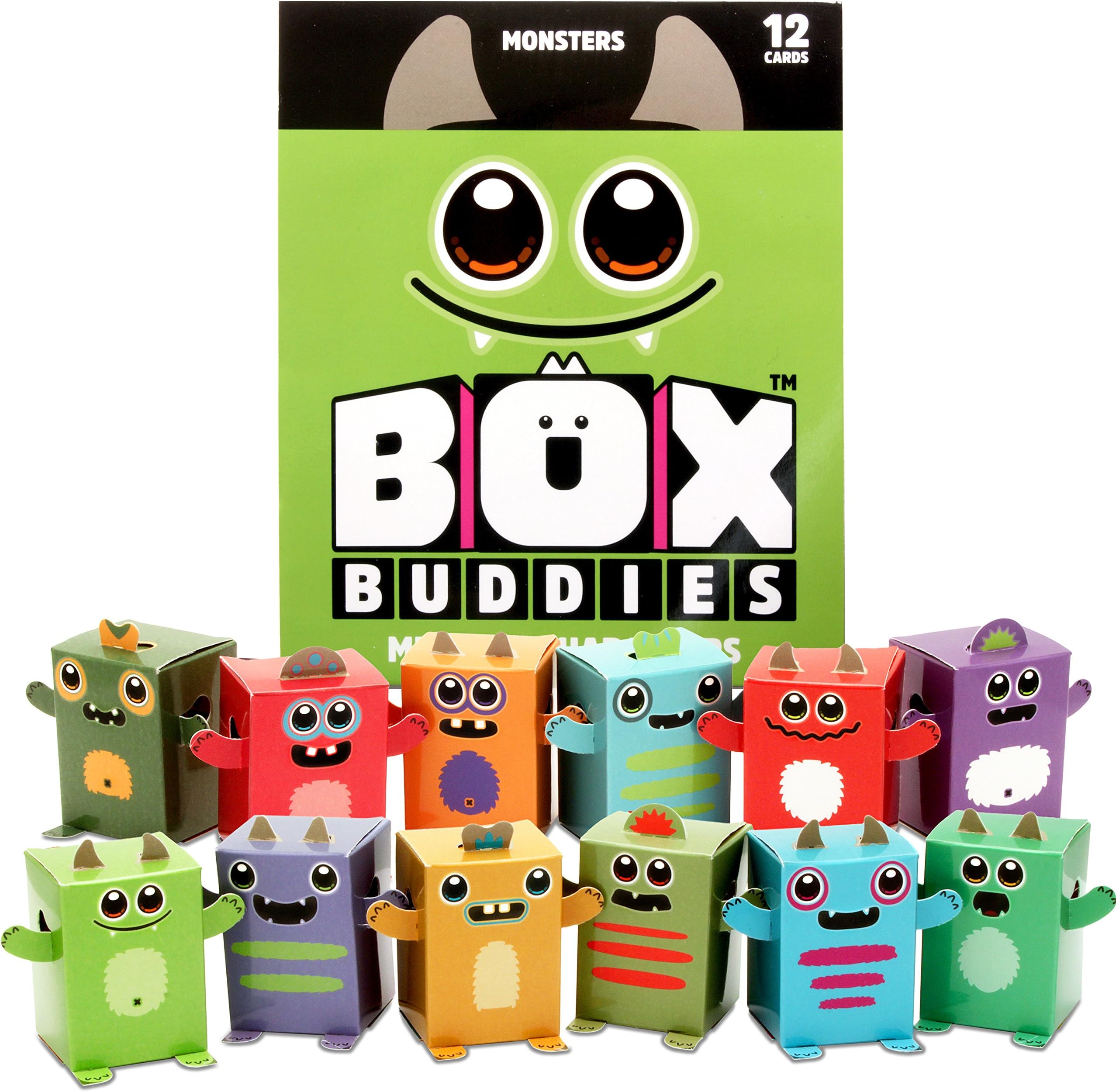 Box Buddies Monsters - Pack of 12 Mini Box Monsters