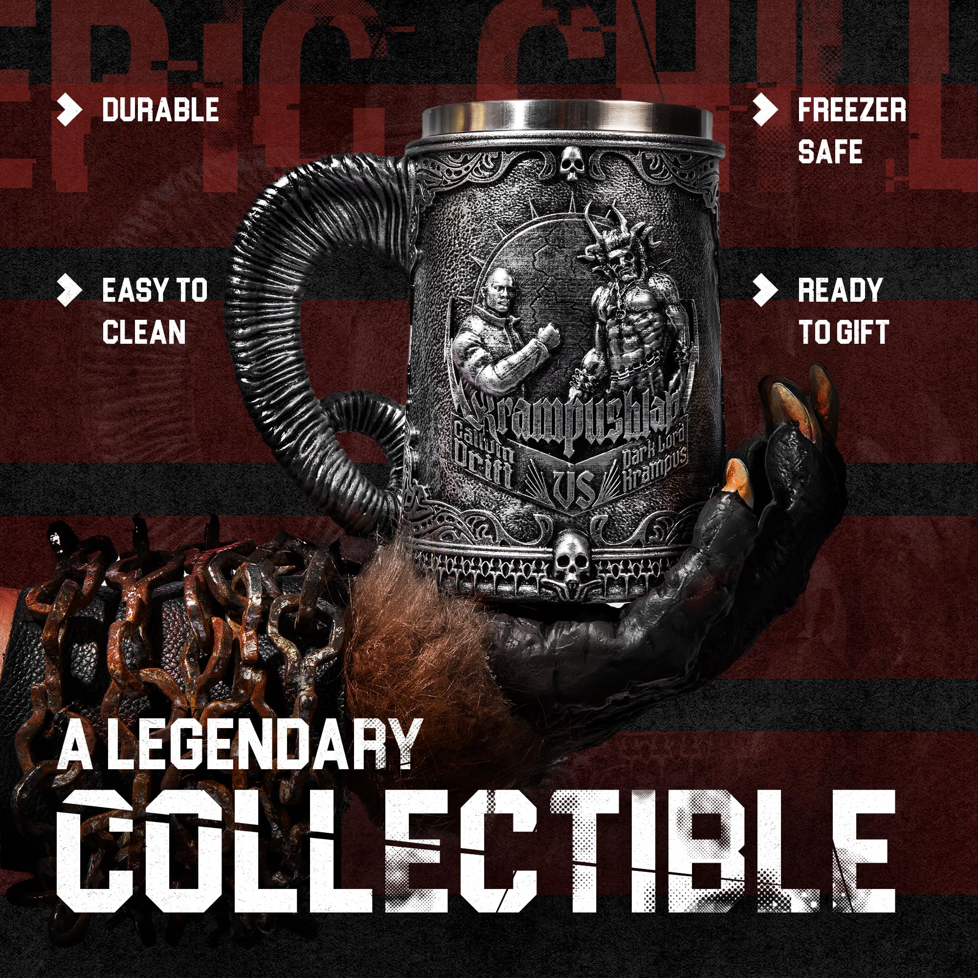 Amazon.com | Dragon Glassware x Red One Krampus Stein - Official