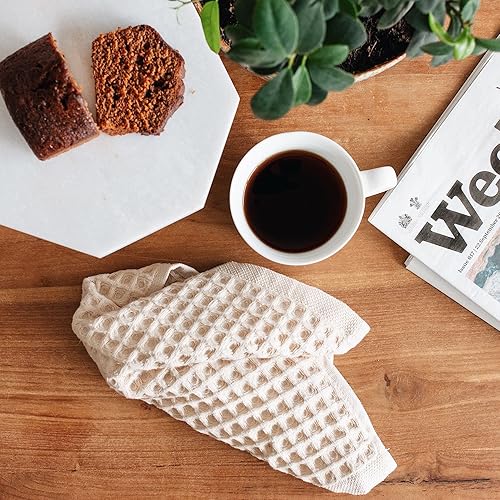 Miniatura 6 de sea me at home Juego de toallitas de baño tipo gofre, 100% algodón turco (surtido)
