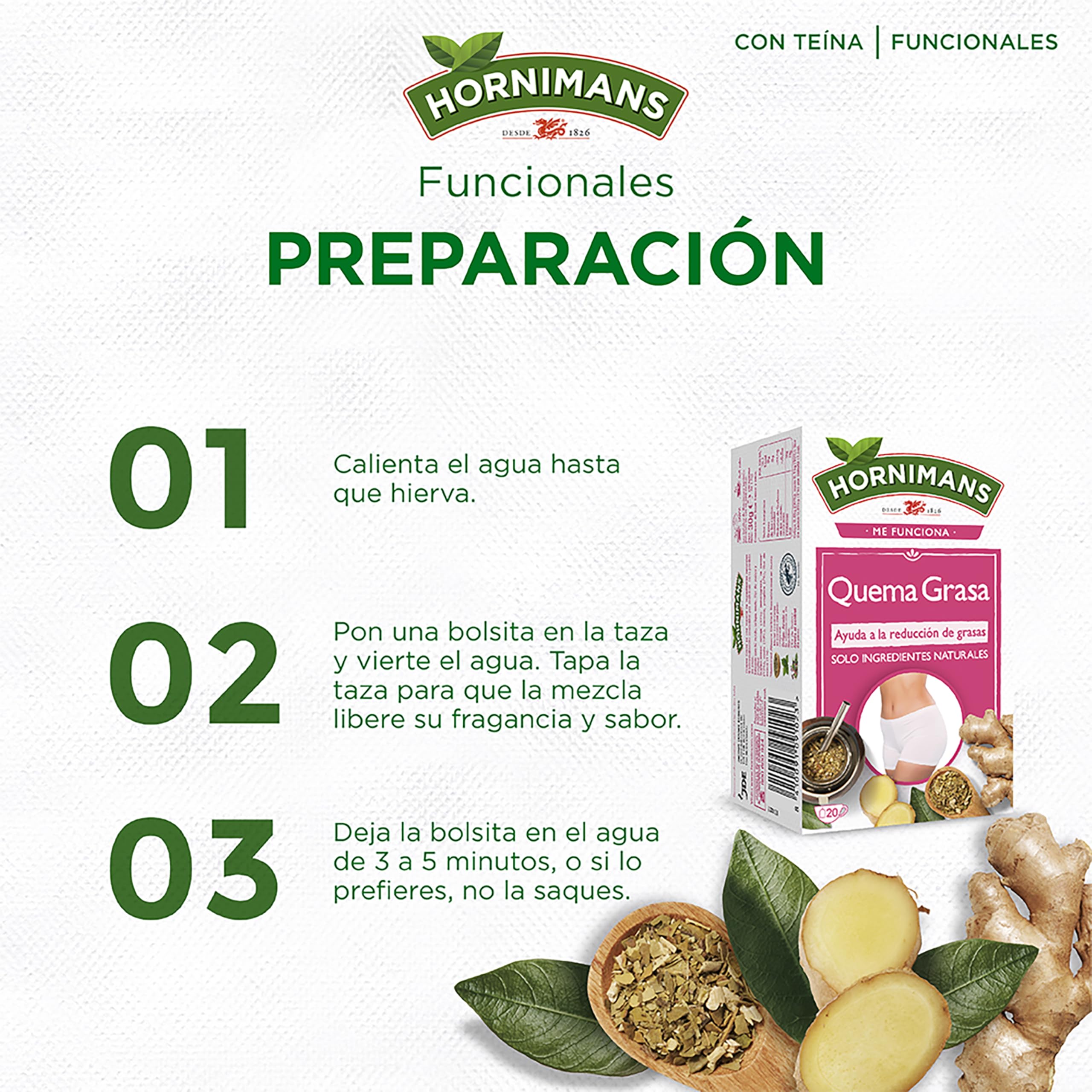 Hornimans Infusión Quemagrasa 20 Bolsitas