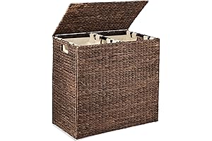 Best Choice Products Large Wicker Hamper with Lid