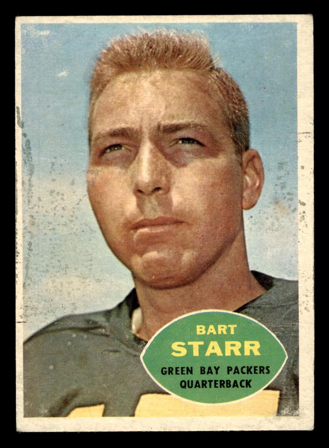 1960 Topps # 51 Bart Starr Green Bay Packers (Football Card) VG Packers Alabama