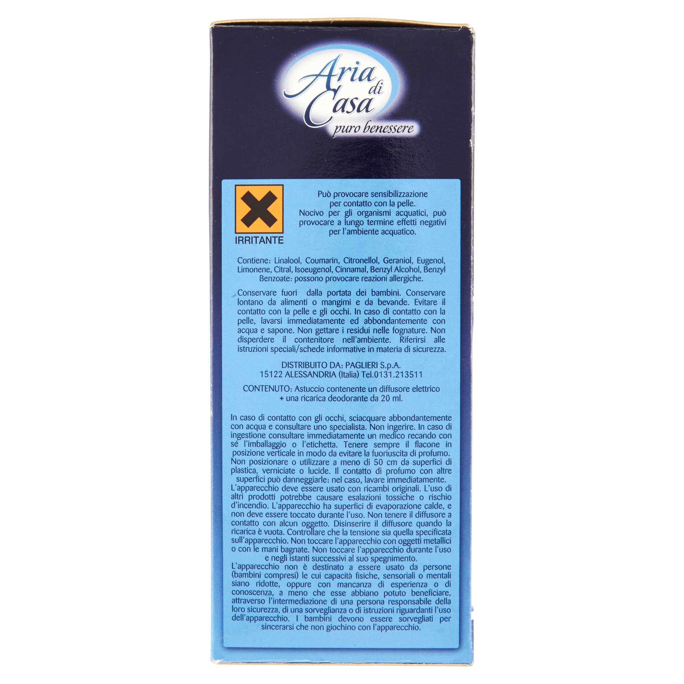 Felce Azzurra Deodorant Umwelt Elektro – 6 Packungen mit je 1 x 20 ml – insgesamt: 120 ml