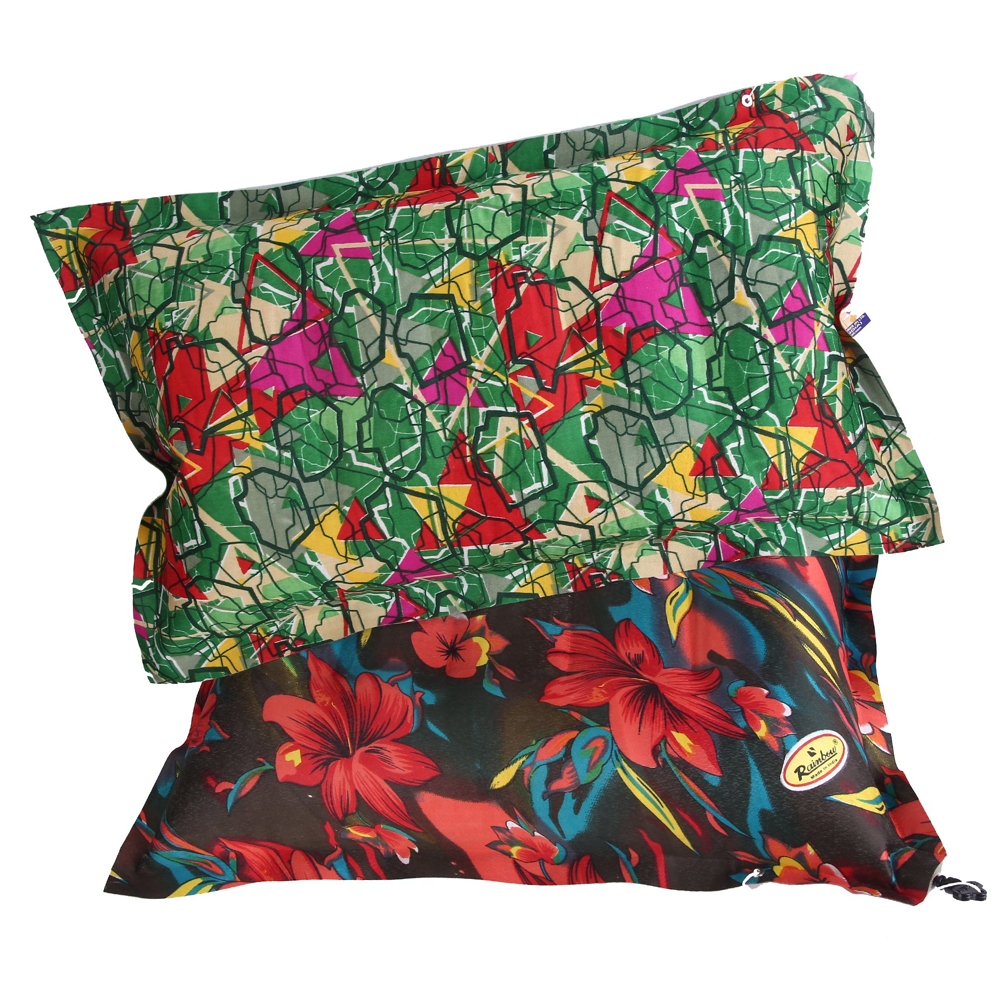 Air Pillow/Travelling Pillow Multi Colour (Pack of 2) (Printed), Colour and Print as per Availability, Rubber