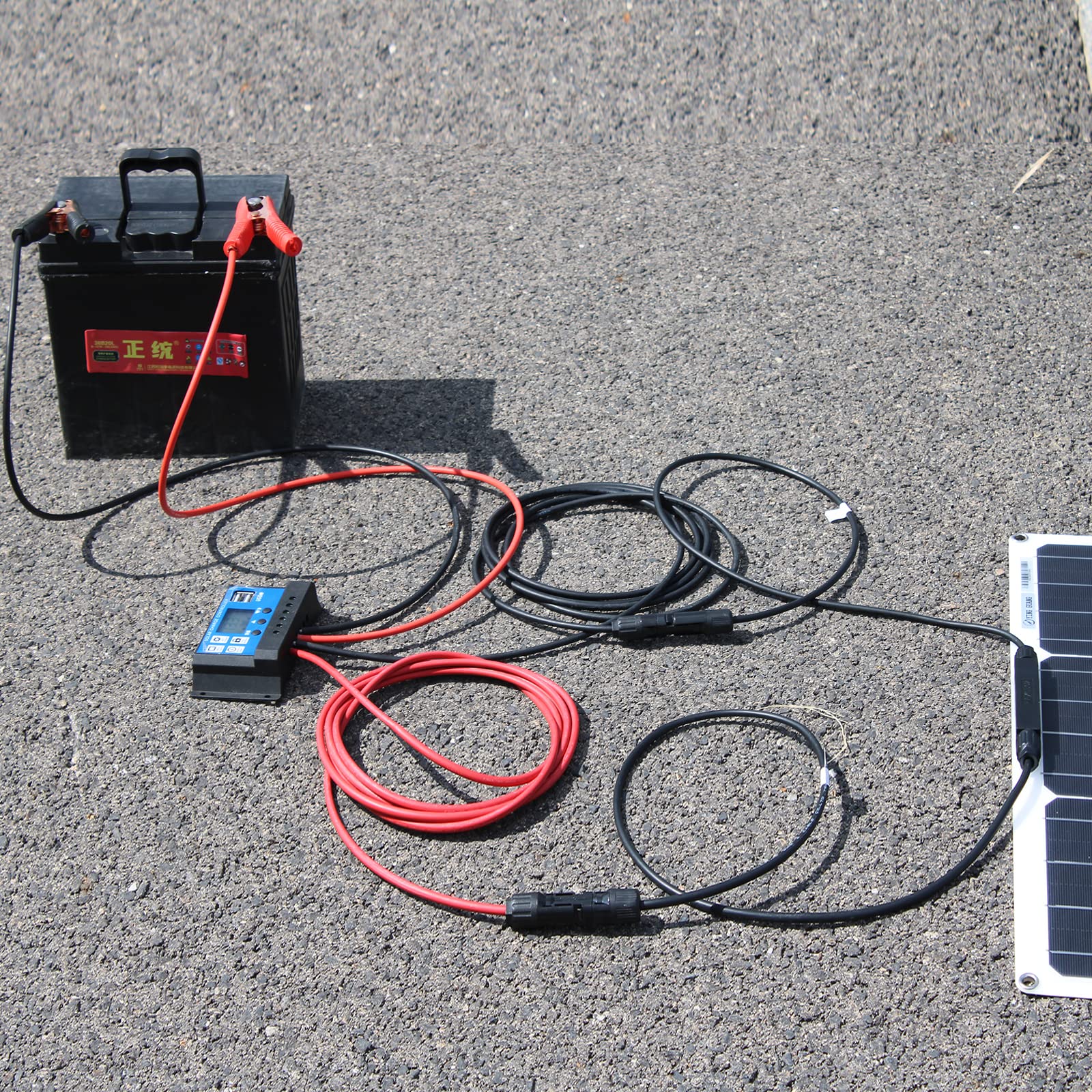 500w Off Grid Solar Kit 5pcs 100w Flexible Solar Panel Monocrystalline Solar Module + 50A USB Controller for RV, Roof, 12V Battery and Uneven Surfaces (500)